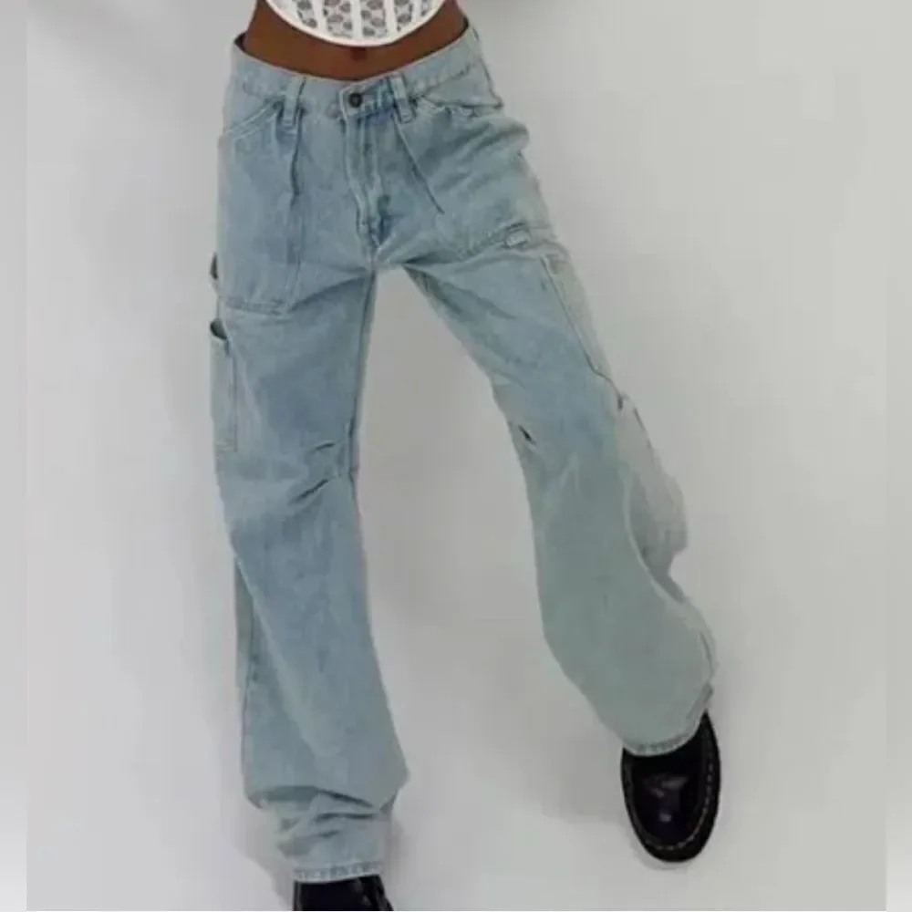 🔥 LIONESS Miami Vice cargo Pants - wide leg - XXS - Picture 1 of 4